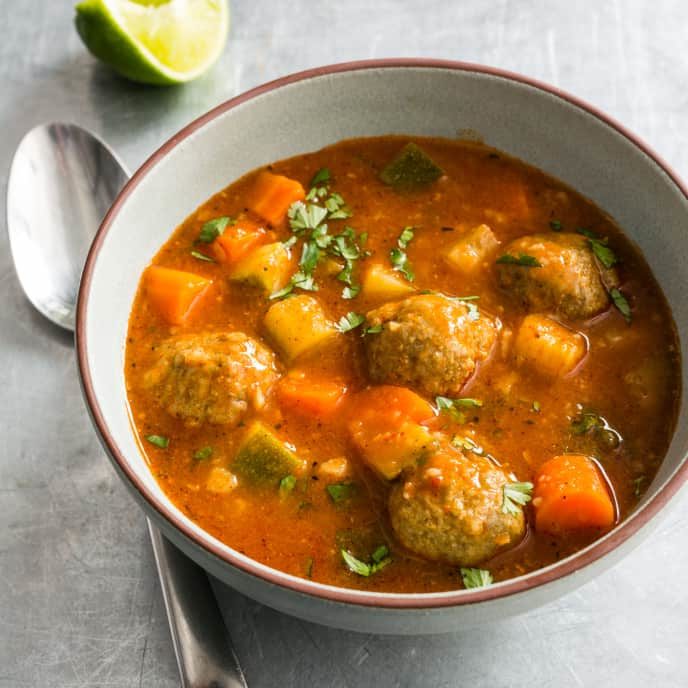 Mexican Meatball Soup